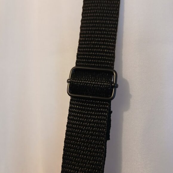 New Travel Sling pack Crossbody Photo Canvas Water droplet Web Black White denim - Picture 12 of 15